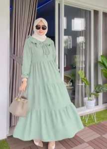 Gamis Terbaru Surizki: Pilihan Gamis Rubiah Crincle & Gamis dengan Zipper Depan