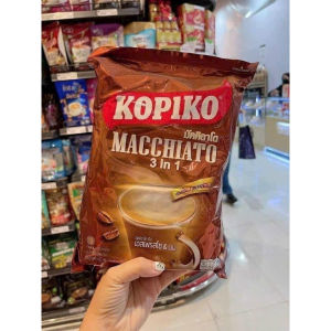SALE! Cafe hoà tan Kopiko Macchiato 3 in 1 Thái Lan bịch 20 gói 24g date T3/2027