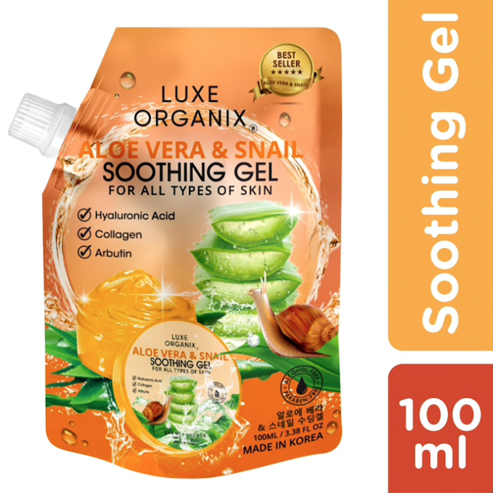 Luxe Organix Soothing Gel Aloe Vera And Snail 100ml Lazada Ph