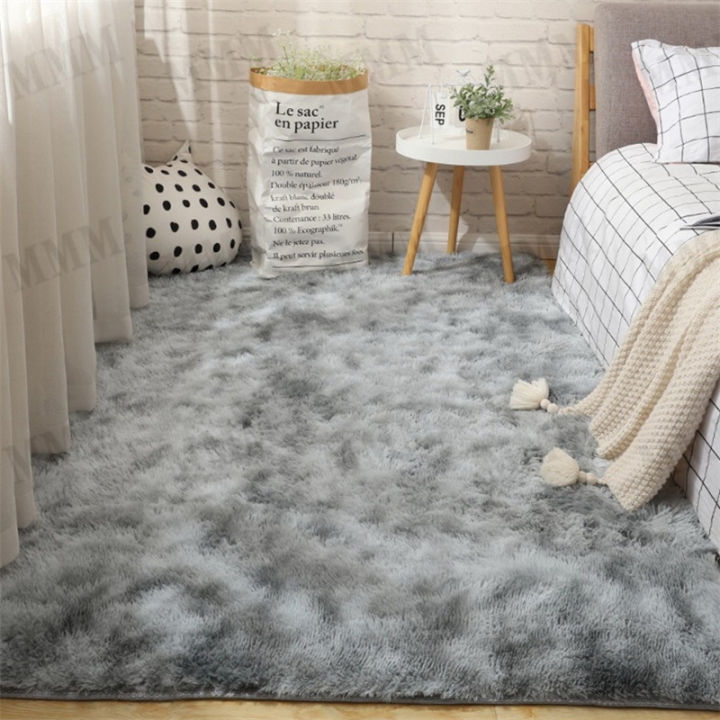 AIBE พรม160x200cm สีเทา พรมในห้องนั่งเล่น พรมนุ่มๆ พรมสบาย พรมปูพื้น ...