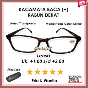 Kacamata Motif Leopard Lensa Full Plus Model Simple Kekinian Terbaru Ready(+)1.00 sampai (+)3.00 PRIA WANITA