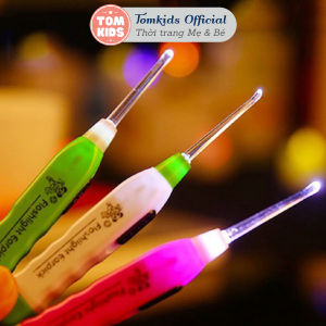 Dụng Cụ Lấy Ráy Tai Có Đèn Đầu Mềm An Toàn Cho Bé - Lấy ráy tai có đèn 3 đầu