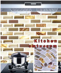 AA shop 5Metro Kitchen and bathroom self-adhesive wallpaper waterproof and oilproof home