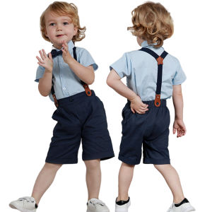 ชุดชุดเด็กผู้ชายสำหรับเด็กเครื่องแต่งกายเทศกาลอีสเตอร์ของเด็กผู้ชายชุดถือแหวนแต่งงานของเด็กวัยหัดเดินชุดปาร์ตี้วันเกิดเสื้อแขนสั้นสำหรับหน้าร้อนเสื้อแขนยาว