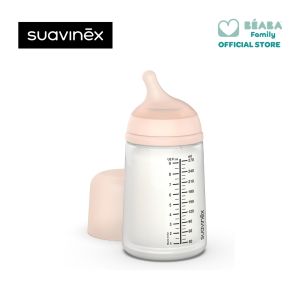 Suavinex ZERO ZERO Anti-Colic Silicone Baby Bottle – 270ml For Newborns