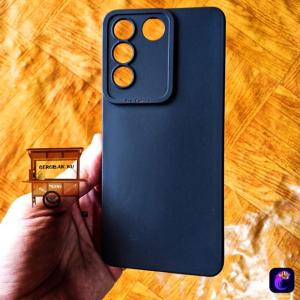 VIVO V27 V27 PRO Softcase Silicon Macaron FULL BLACK Case Casing VIVO V27 V27 PRO