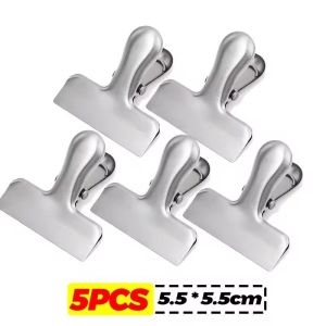 10pcs Large Chip Bag Clips / Snack Fresh Storage Clamp / Heavy Duty Durable Steel Sealing Clips / Office Paper Clamps