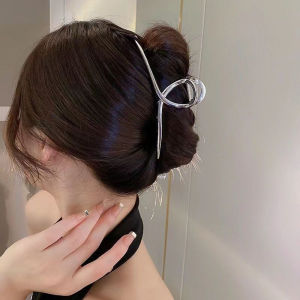 Jepit Rambut Korea Besi 13cm Bentuk Simpul Jepitan Rambut SUPER JUMBO Jedai Logam Ukuran Extra Besar