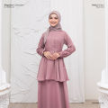 HAYNA Haiza Dress (Rose Gold) - Daily Dress Kondangan Busui Friendly Gamis Wanita Muslim. 