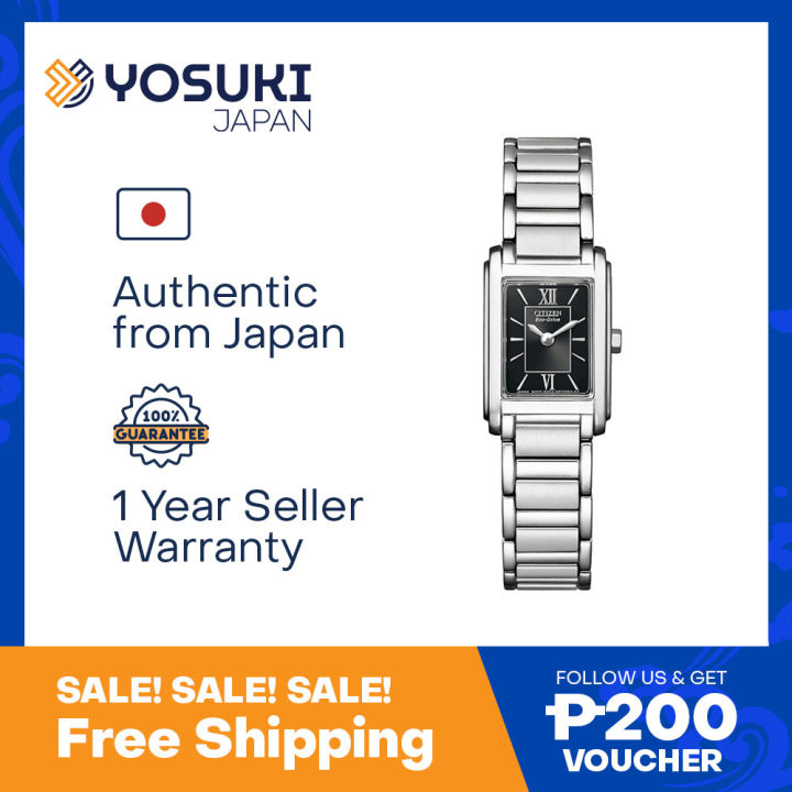 CITIZEN COLLECTION FRA36-2431 Eco-Drive Square Black Wrist