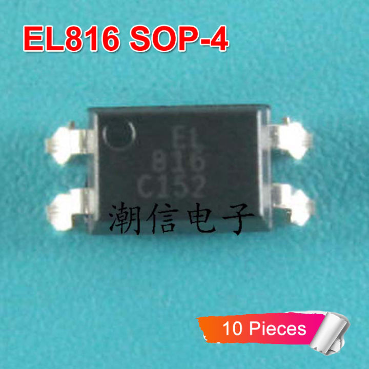 ชิป EL816 EL 816แบบจุ่ม4 SOP4 DIP SMD Photocoupler 10ชิ้น/ล็อตของแท้