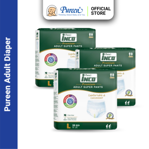 INCO Premium Adult Super Pants (L) 10s (Pull Up) x 3 Packs (Bundle Sale)