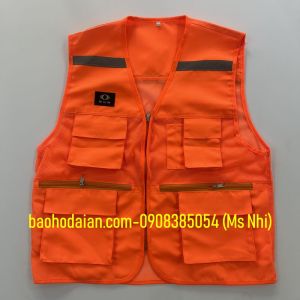 Áo gile kỹ sư 6 túi phản quang giá rẻ