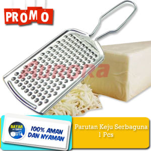 Parutan Keju Stainless Steel Serbaguna untuk Keju Cheddar Kentang Coklat 1 Pcs