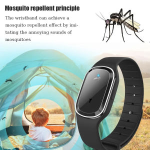 Ultrasonic Electronic Mosquito Repellent Bracelet Anti Insect Mosquito Repellent Bracelet Waterproof Usb Rechargeable Anti-Mosquito Watch