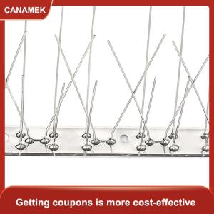 【CANAMEK】 Thép không gỉ chim bồ câu gai chim Repeller răn đe bẫy chống chim kiểm soát dịch hại vườn ban công gai Nail Kit
