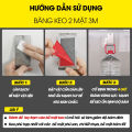 Băng keo 3m 2 mặt siêu dính, keo dán 3m cường lực hai mặt chống nước, băng dính 3m siêu mỏng dán tường, oto,xe máy chuyên dụng loại 1cm dài 3m, 10 mét. 