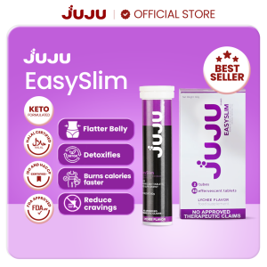 JUJU EasySlim - Lychee Flavor 1 Box (30 Effervescent Tablets) Best for Slimming Weight Loss o Pampapayat and Fat Burner which Flushes the Toxins Fights the Cravings and Promotes a Healthy Diet