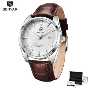 BENYAR new fashion mens watch quartz luxury watch mens simple business clock waterproof mens watch