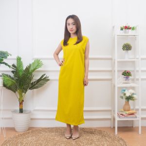 AQILA - Finely April Knit Inner Span Dress - Dress Wanita Tanpa Lengan