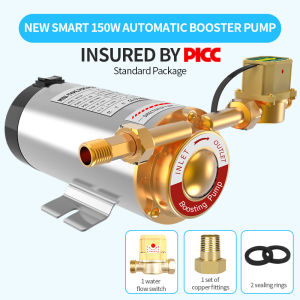 Water Booster Pump Automatic High Power Pump Faucet Water Pipe Booster High Power 100W/150W/280W pressure pump Material ng bakal na walang init