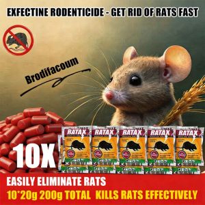 🔥Buy 10 Take 10🔥Rat Poison Rat Killer Fast-Acting Rat Bait - 100% Effective Mouse Killer Powder for Pesticide-Free Pest Control RATAX Rat Food Rat Trap Rat Poison Killer Mouse