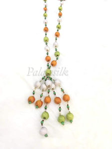 Vòng cổ handmade phụ kiện váy áo cực xinh chất liệu tơ tằm