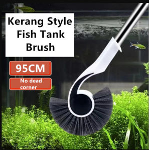 95cm Corner Brush Aquarium Cleaning Tools Algae Berus Fish Glass Tank Akuarium Berium Alga Ikan