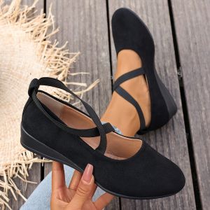 Free Shipping Spring New Collection: Pointed-Toe WomenS Shoes Available In Larger Sizes With A Shallow Toe Wedge Heel And A Casual Sporty Design