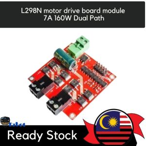 Ready Stock L298N motor drive 7A 160W Dual Path board module DC stepper motor robot smart car