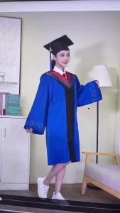 In Stock Bachelors Clothing College Graduation Dress College Style Masters Doctor Graduation Dress Clothing for Headmaster Shawl