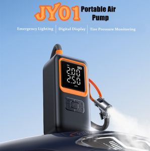 JY01 Portable Tire Inflator Car Bicycle Pump Air Compressor Fast Inflation Pump With LED Digital Display