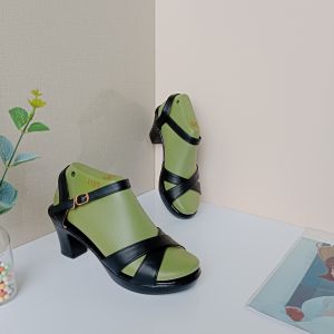 Dép nữ Trung Niên HShop 2 quai chéo phong cách 3 phân 5 phân 7 phân 8 phân đủ Size lớn nhỏ KH-03