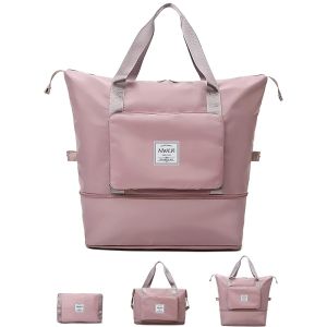 Large Capacity Travel Bag Foldable Waterproof Portable Storage Bag Multifunction Handbag Workout Yoga Gym Shoulder Bag