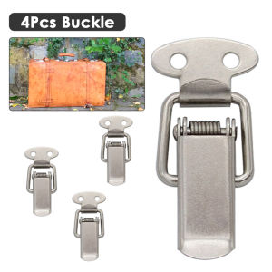 4pcs Duck-Mouth Buckle Stainless Steel Vintage Mini Lock Chest Box Gift Suitcase Case Buckles Toggle Hasp Latch Catch Clamp