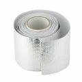 Exhaust Manifolds Titanium Heat Wrap Tape Thermal Wrap Silver 5Mx5cm W/ 6 Ties Pipe Insulation Tape. 