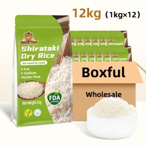 shirataki rice 6kg/12kg wholesal low carb shiritake rice shirataki dry rice dried shirataki rice