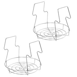 2pcs đóng hộp Giá nước tắm Canner giá thép đóng hộp Jar nâng lên với có thể gập lại đường viền xử lý cho nhà