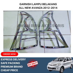 GARNISH LAMPU DEPAN BELAKANG ALL NEW AVANZA 2012-2014 CHROME