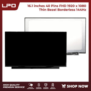 LPO Laptop LCD Screen 16.1 inches 40 Pins FHD 1920 x 1080 144Hz Thin Bezel Borderless NV161FHM-NX2