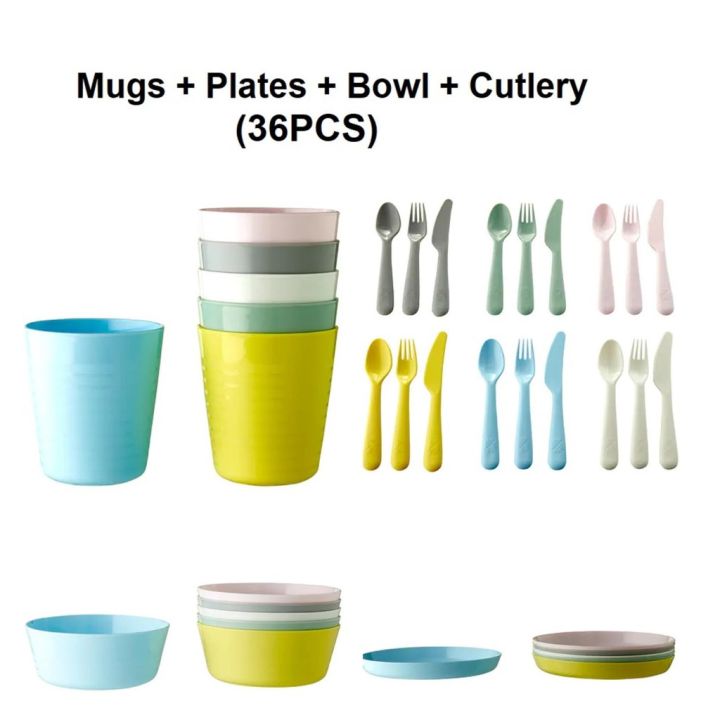 IKEA (36PCS) KALAS BPA Free Children Kids Feeding Cutlery Utensil