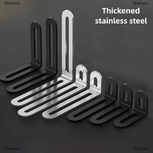 [COD] Biubiuni ขั้วต่อชั้นวางของรูปตัวแอลตัวแอลตัวยึดเฟอร์นิเจอร์แบบเข้ามุม90 ° ทำจากสเตนเลสสามารถปรับรหัสมุมได้