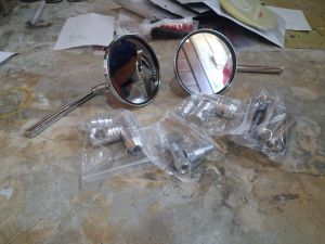 Universal Luna Model Classic Stainless 304 Sidemirror Honda Yamaha Suzuki Kawasaki