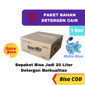 Determat Paket Bahan Deterjen Cair Laundry Extra Busa 1 Kg jadi 20 Liter