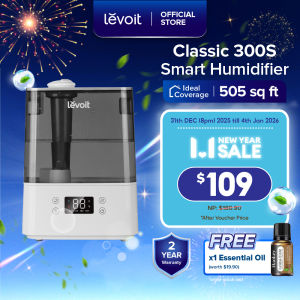 Levoit Classic 300s Smart Humidifier | Aroma Diffuser | Night Light | 2 Years Warranty