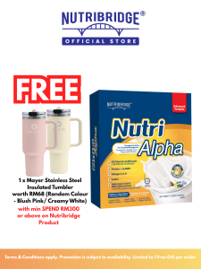 Nutribridge Nutri Alpha | Daily Wellness Supplement | Blood Sugar Support Formula | Creamy Vanilla Flavour | 400gram Box | Halal