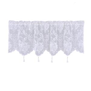 Beautiful Lace Curtain Elegant Thread Weaving Transparently for Kitchens Study Bedrooms and Commercial Decorations