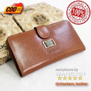 WANG101 - Dompet Kulit CHECKERS 44N  - Import Premium MONEY BACK GUARANTEE Kulit ITALY tebal kuat dan tahan lama. Banyak model pilihan untuk pria wanita. Jaminan atau uang kembali
