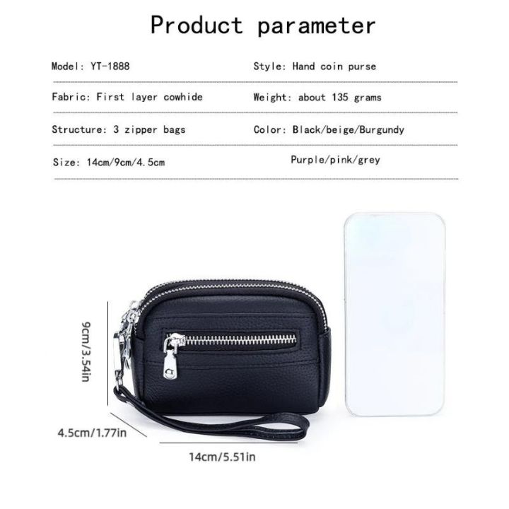 Royal%20Bagger%20Coin%20Purses%20for%20Women%20Genuine%20Cow%20Leather%20Fashion%20Simple%20Mini%20Wallet%20Large%20Capacity%20Zipper%20Clutch%201888%20-%20Image%204