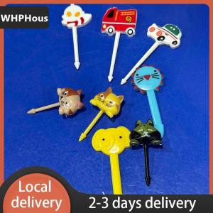 [COD] WHPHous Ship within 24 hours Animal Fruit Fork Food Grade Plastic Mini Cartoon Kids Cake Fruit Toothpick Bento Lunch Bento Accessories Party Decoration Gift